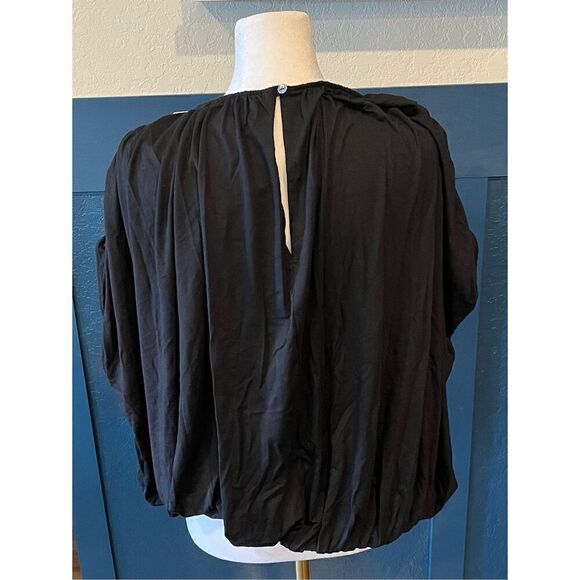 Velvet by Graham & Spencer Women's Carmen Draped Short Sleeve T Shirt - Picture 4 of 7